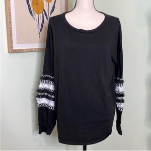 Boho Ruffle and Fringe Detail Top